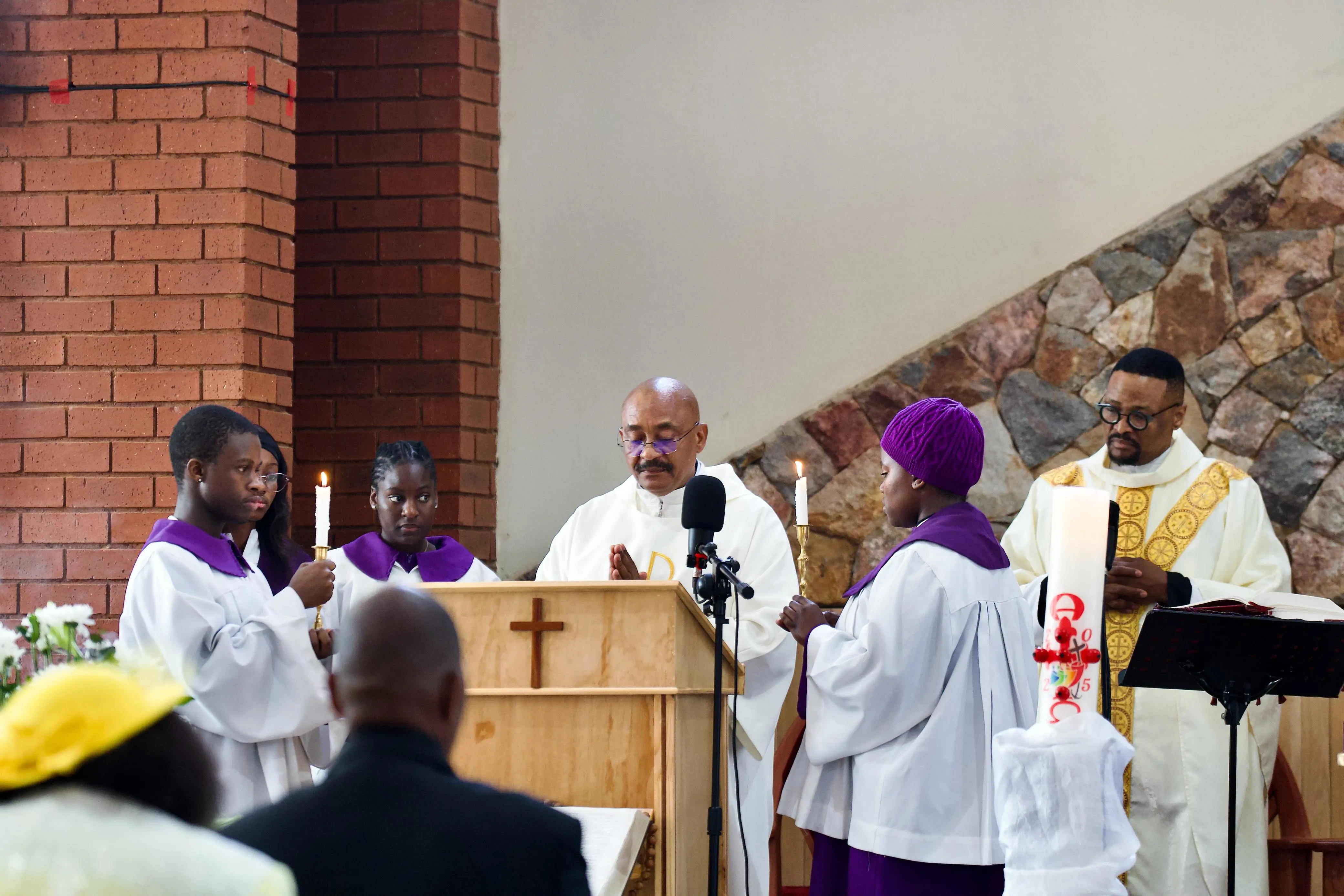 The funeral service for Tshidi Madia at the San Salvador Catholic Church in Germiston, on the 4 September. Picture: Katlego Jiyane/EWN The funeral service for Tshidi Madia at the San Salvador Catholic Church in Germiston, on the 4 September. Picture: Katlego Jiyane/EWN