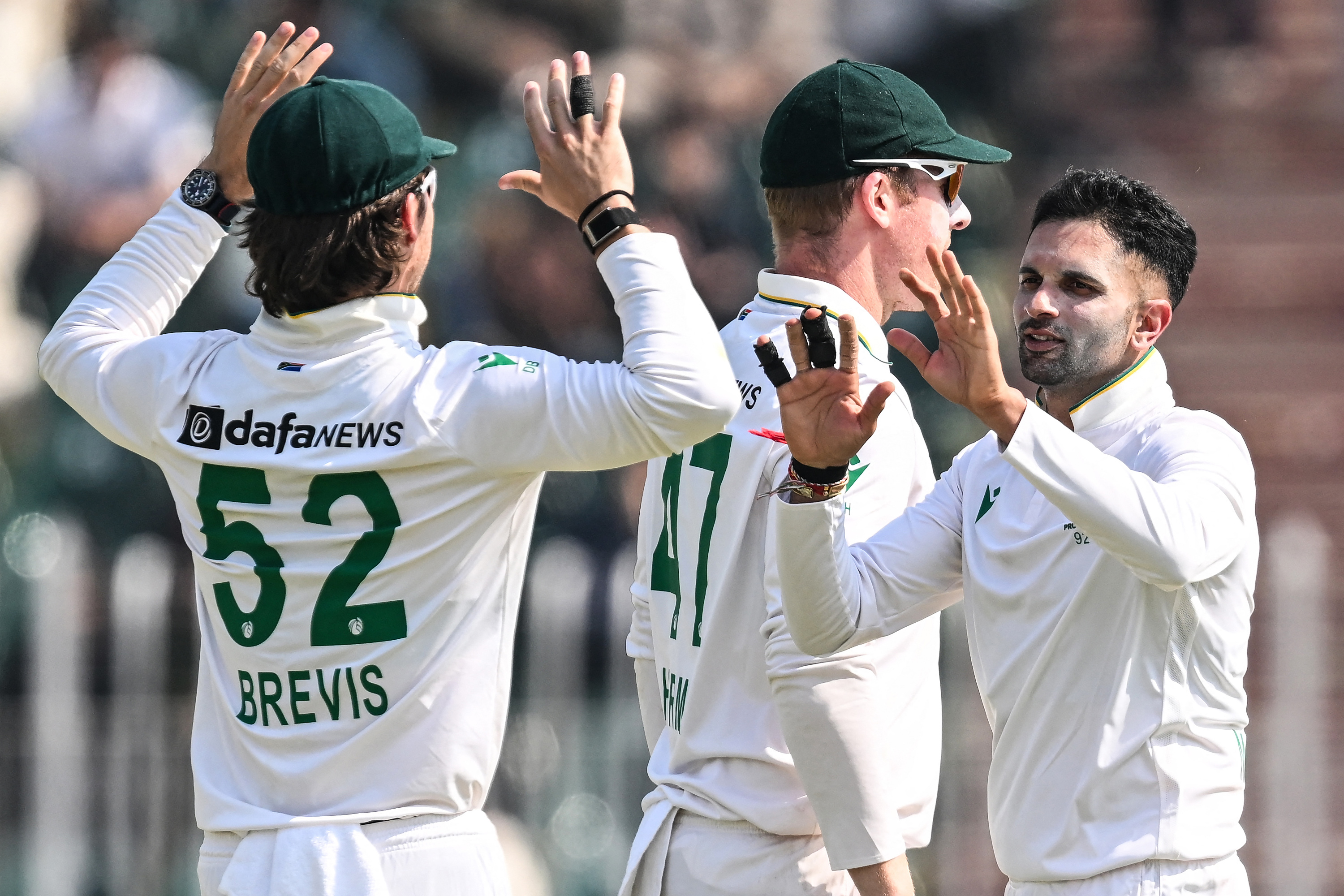 Maharaj takes seven as Proteas dismiss Pakistan for 333