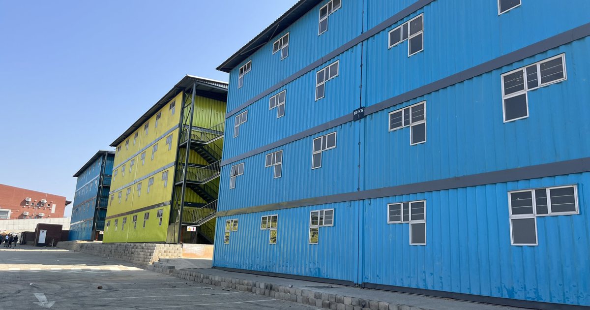 The homeless in Alex re-occupy shipping container flats