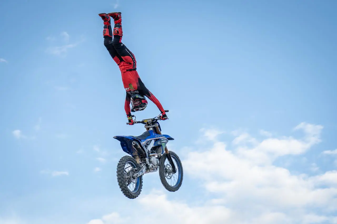 Top freestyle motocross and motocross riders took to the ramps to compete in the Best Whip and Best Trick contests on Saturday, 29 November 2025. Picture: Katlego Jiyane/EWN. Top freestyle motocross and motocross riders took to the ramps to compete in the Best Whip and Best Trick contests on Saturday, 29 November 2025. Picture: Katlego Jiyane/EWN.