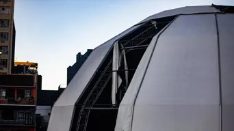 DPWI restarting reinforcement of dome tent meant to serve as National Assembly chamber DPWI restarting reinforcement of dome tent meant to serve as National Assembly chamber