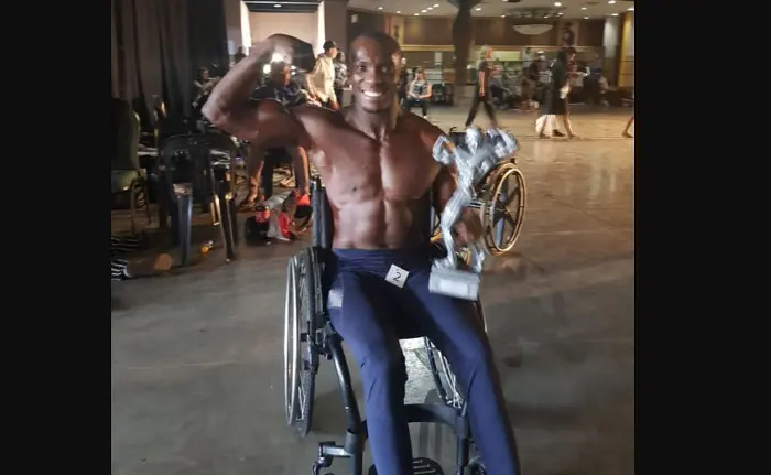 Wheelchair bodybuilder Macethandile "Max" Kulati. Picture: Facebook. Wheelchair bodybuilder Macethandile "Max" Kulati. Picture: Facebook.