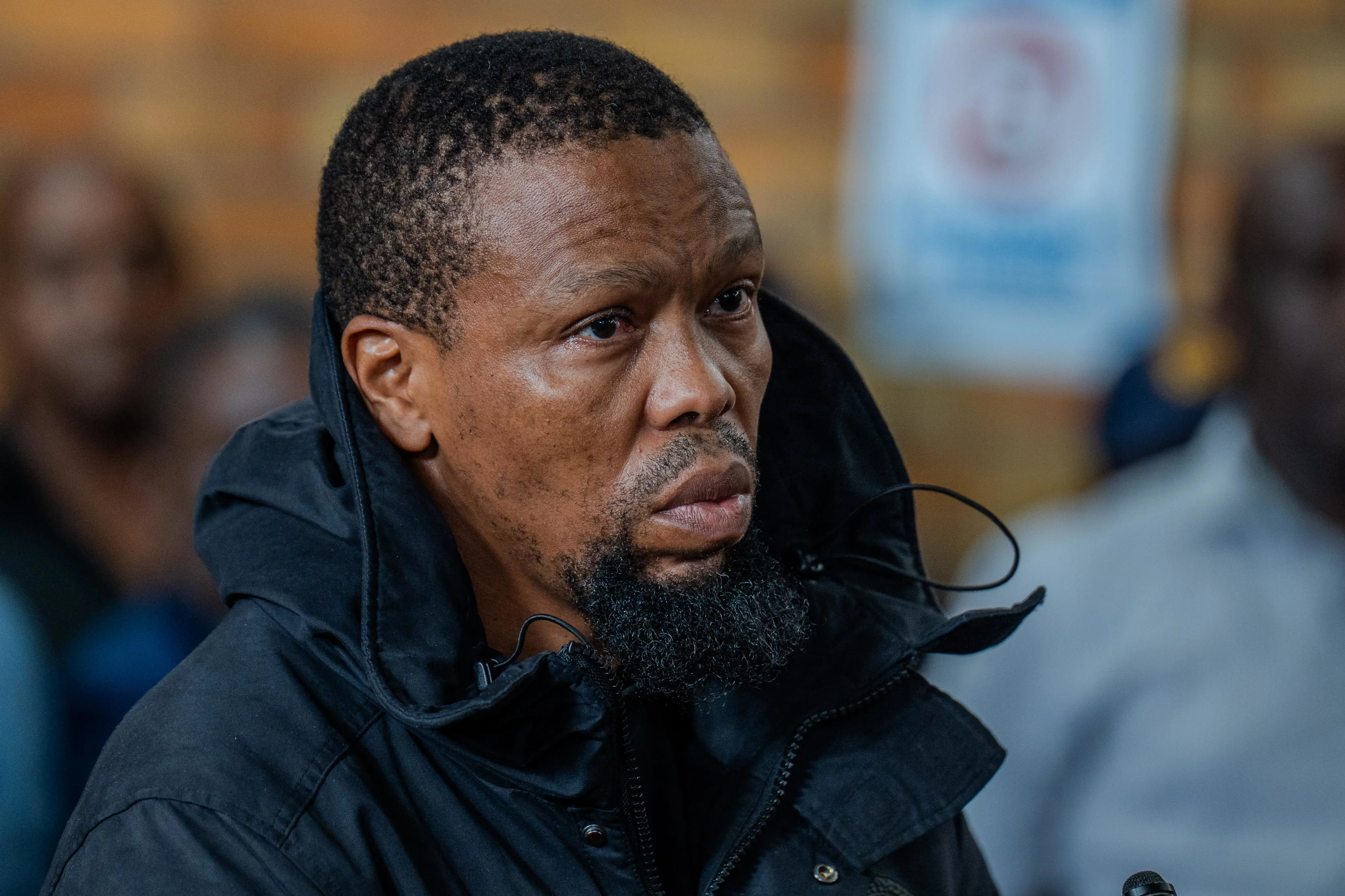 Matipandile Sotheni, a former SAPS Special Task Force member, appears before the Brakpan Magistrates Court on 16 March 2026 for the murder of Marius van der Merwe, who testified as Witness D before the Madlanga Commission of Inquiry. Picture: Katlego Jiyane/EWN Matipandile Sotheni, a former SAPS Special Task Force member, appears before the Brakpan Magistrates Court on 16 March 2026 for the murder of Marius van der Merwe, who testified as Witness D before the Madlanga Commission of Inquiry. Picture: Katlego Jiyane/EWN