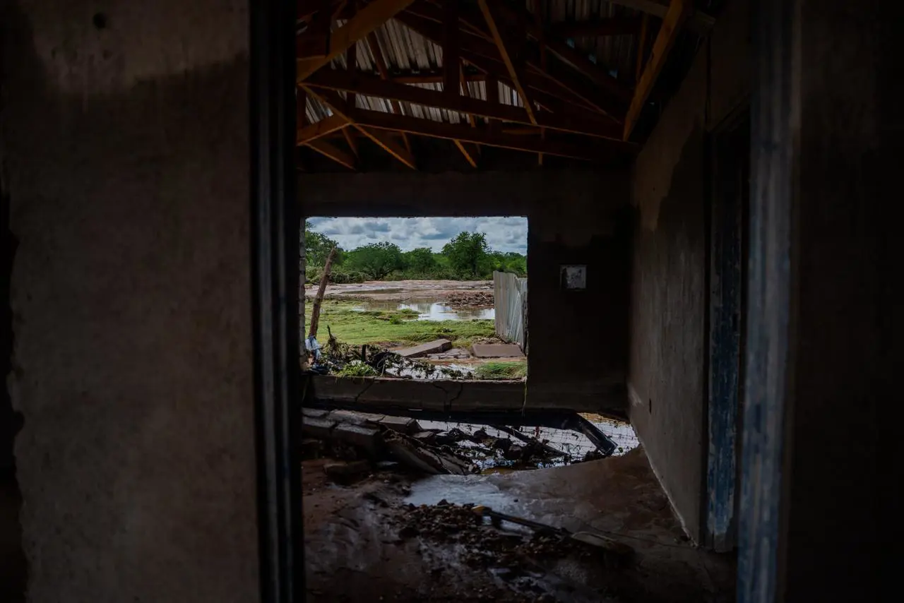Flood-affected home in Mbawula Village just outside of Giyani, 15 January 2026. Picture Katlego Jiyane/EWN Flood-affected home in Mbawula Village just outside of Giyani, 15 January 2026. Picture Katlego Jiyane/EWN