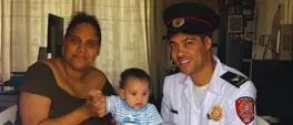 Cape Town family thanks hero firefighter for saving their baby's life Cape Town family thanks hero firefighter for saving their baby's life