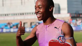 Bayanda Walaza flies to the finish line in Zagreb Bayanda Walaza flies to the finish line in Zagreb