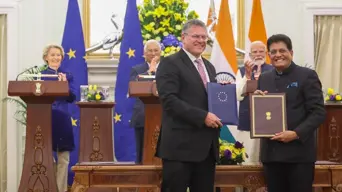 EU, India strike mega trade deal, creating 'free trade zone' of 2bn people EU, India strike mega trade deal, creating 'free trade zone' of 2bn people