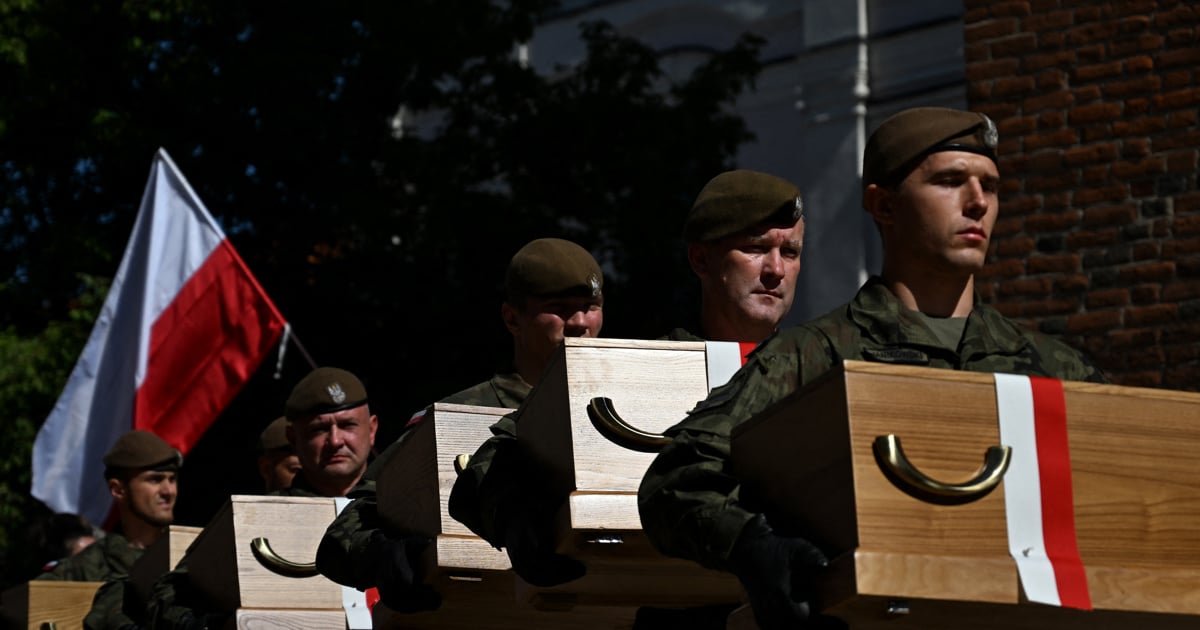 Poland buries newly discovered remains of Nazi victims