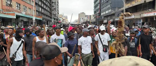 Acting minister visits riot-hit Durban CBD amid ongoing clashes