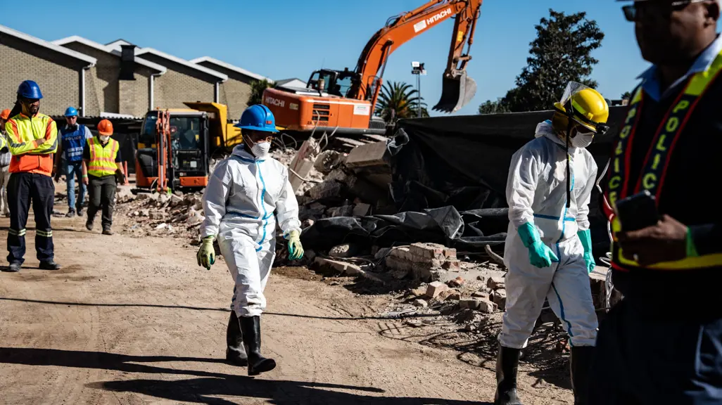 85% of George building collapse site cleared of rubble: Disaster ...