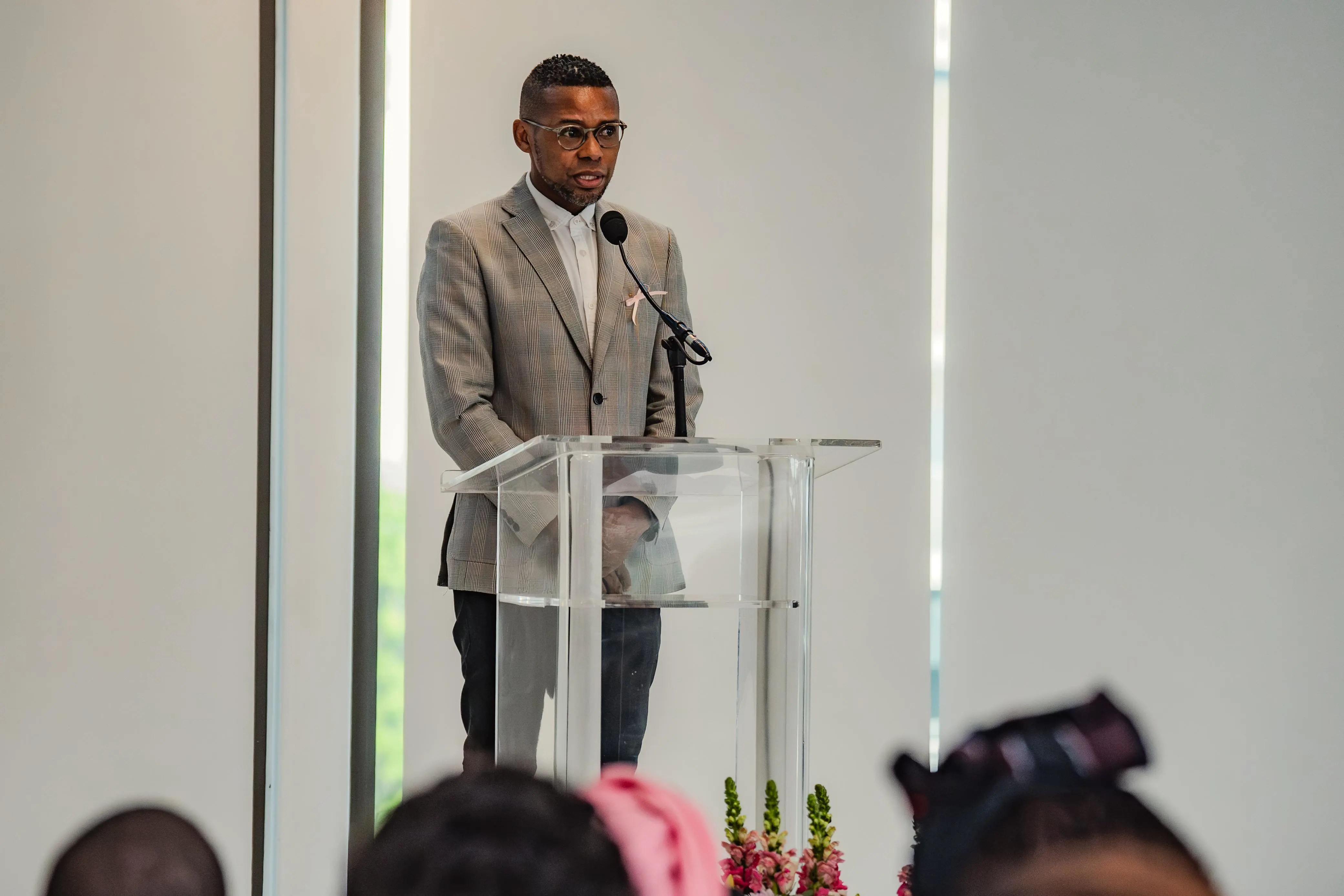 Primedia's chief content officer, Mzoxolo Jojwana, at the memorial service for Tshidi Madia at Primedia's headquarters in Sandton, Johannesburg on 2 September. Picture: Sphamandla Dlamini & Katlego Jiyane/EWN Primedia's chief content officer, Mzoxolo Jojwana, at the memorial service for Tshidi Madia at Primedia's headquarters in Sandton, Johannesburg on 2 September. Picture: Sphamandla Dlamini & Katlego Jiyane/EWN