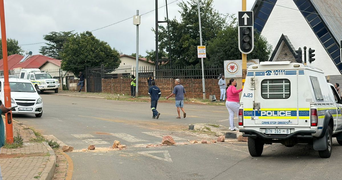 Elderly residents in Coronationville and Westbury join water protest