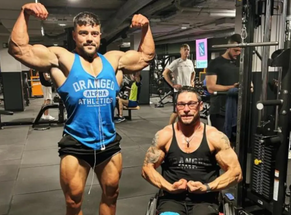 South African wheelchair bodybuilder Shaun Butler at the gym. Picture: Facebook. South African wheelchair bodybuilder Shaun Butler at the gym. Picture: Facebook.