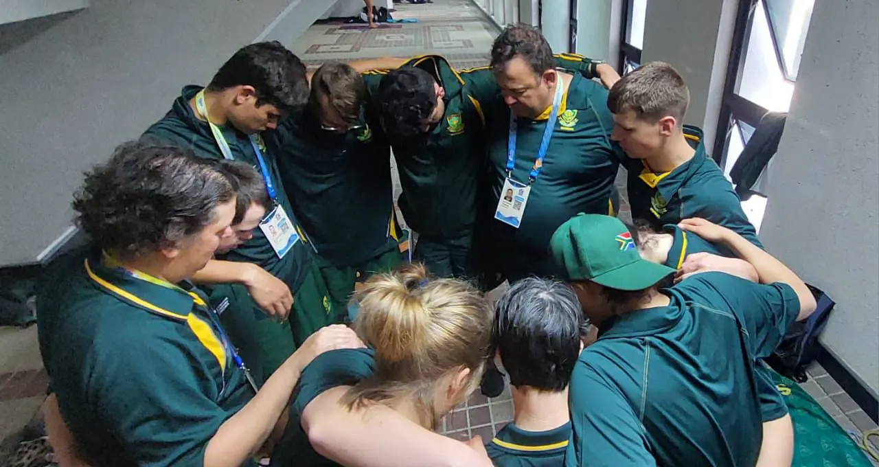 Team South Africa at the 2025 Virtus Swimming World Championships in Thailand. Picture: Supplied. Team South Africa at the 2025 Virtus Swimming World Championships in Thailand. Picture: Supplied.
