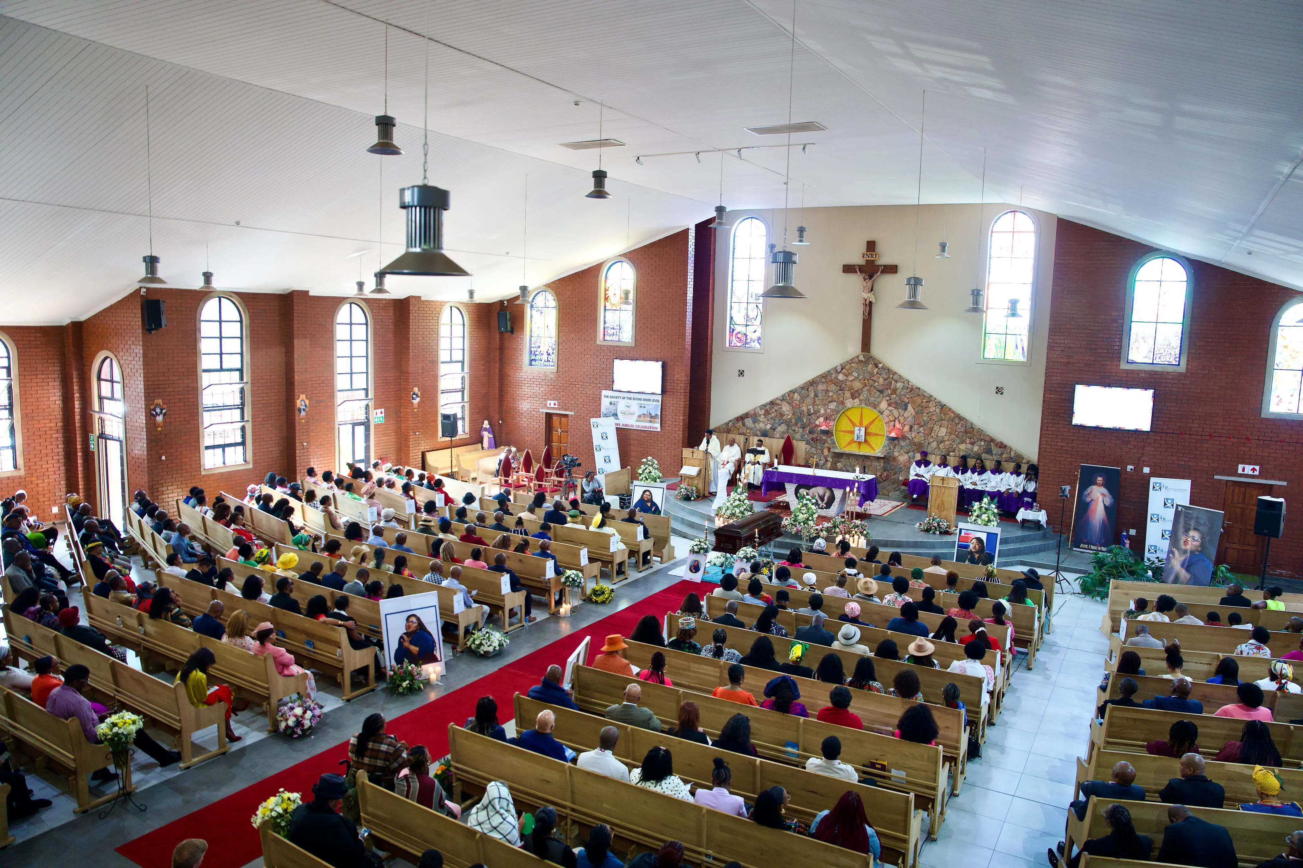 The San Salvador Catholic Church in Germiston, where Tshidi Madia's funeral service was held on 4 September. Picture: Katlego Jiyane/EWN The San Salvador Catholic Church in Germiston, where Tshidi Madia's funeral service was held on 4 September. Picture: Katlego Jiyane/EWN