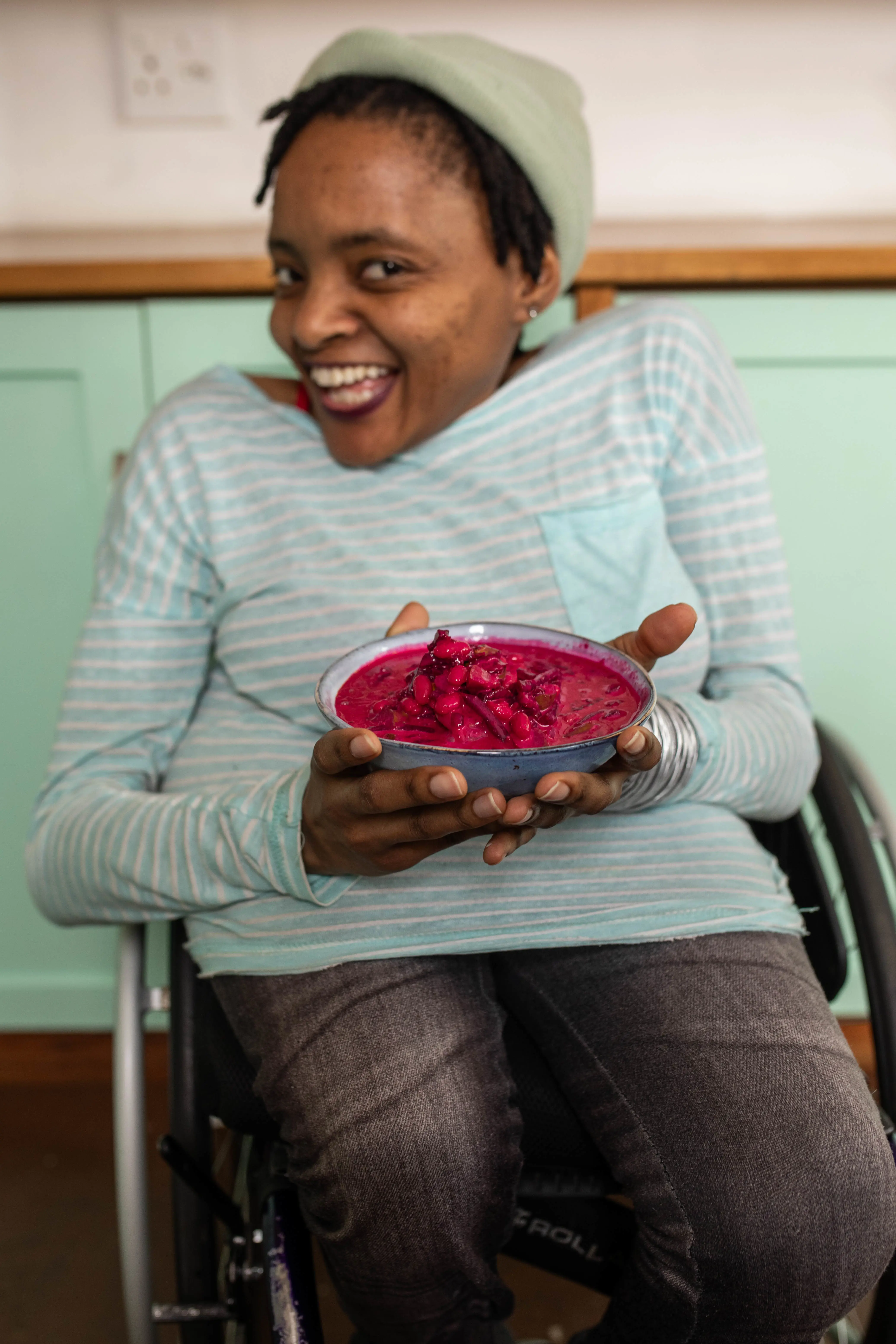 Gomolemo Moagi at The Blue Table. Picture: Supplied Gomolemo Moagi at The Blue Table. Picture: Supplied