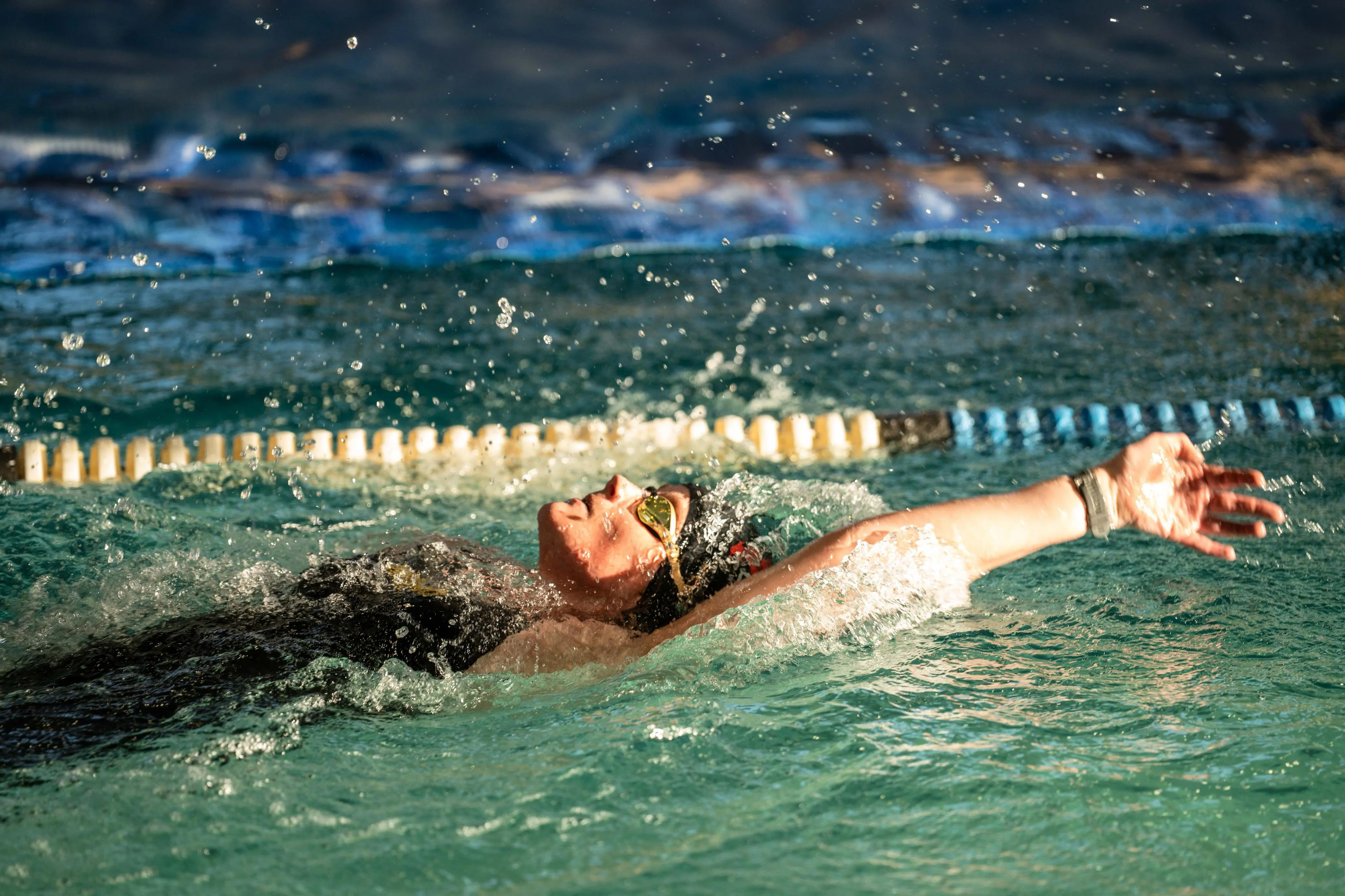 Kat Swanepoel in the pool. Picture: Jacques Nelles/Eyewitness News Kat Swanepoel in the pool. Picture: Jacques Nelles/Eyewitness News