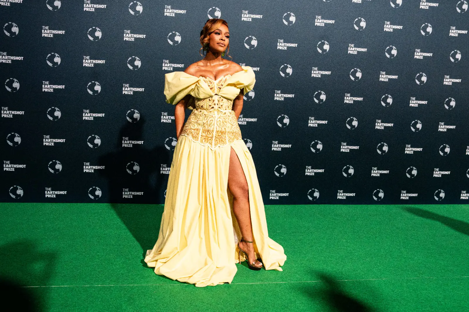Nomzamo Mbatha on the Green Carpet at the 2024 Earthshot Prize Awards. Picture: Kayleen Morgan/Eyewitness News Nomzamo Mbatha on the Green Carpet at the 2024 Earthshot Prize Awards. Picture: Kayleen Morgan/Eyewitness News