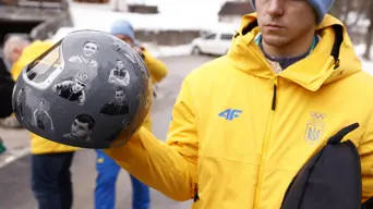 Zelensky blasts Olympics ban for Ukrainian athlete over memorial helmet Zelensky blasts Olympics ban for Ukrainian athlete over memorial helmet