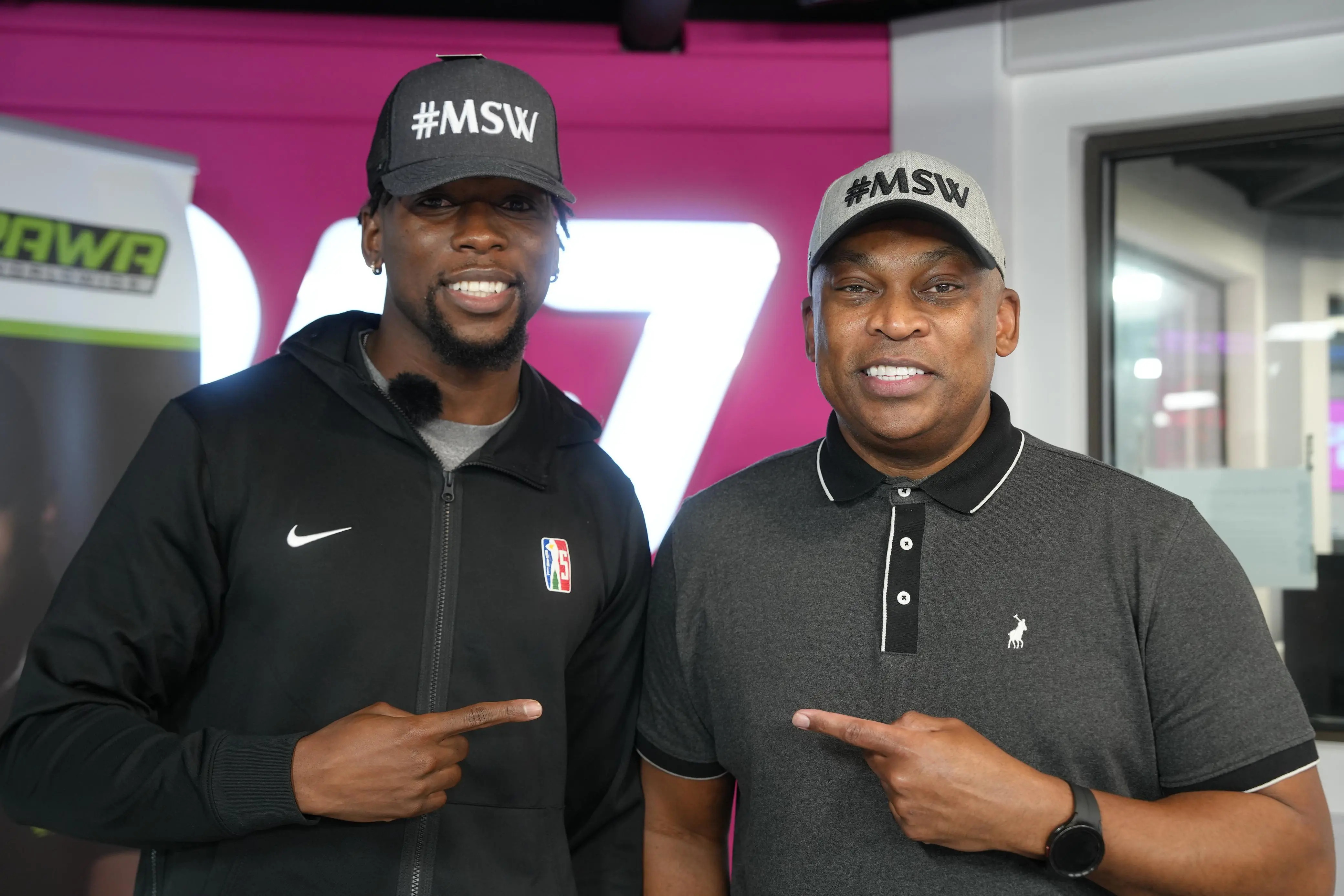 Basketball player Samkelo Cele sits down with Robert Marawa. Photo: 947/Vusi Adonis Basketball player Samkelo Cele sits down with Robert Marawa. Photo: 947/Vusi Adonis