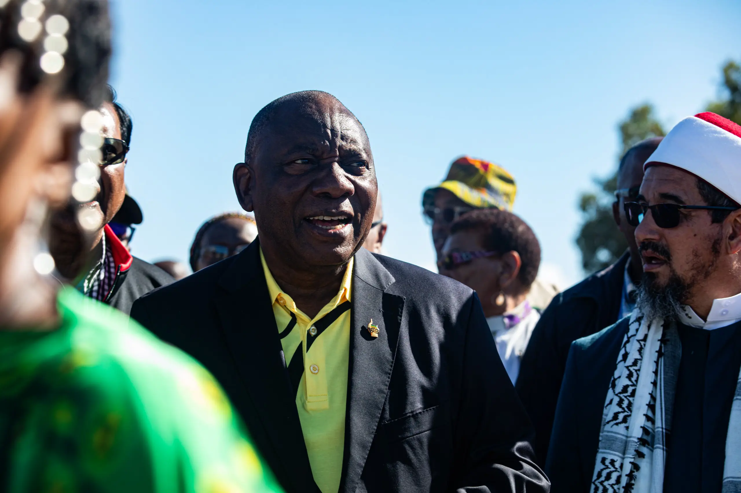 ANC leader Cyril Ramaphosa arriving at the Robben Island memorial site on the commemoration of the ANC's 113th birthday on 8 January 2025. Picture: Kayleen Morgan/EWN ANC leader Cyril Ramaphosa arriving at the Robben Island memorial site on the commemoration of the ANC's 113th birthday on 8 January 2025. Picture: Kayleen Morgan/EWN
