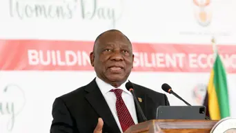 Ramaphosa urges men to help women 'to succeed and to prosper' Ramaphosa urges men to help women 'to succeed and to prosper'