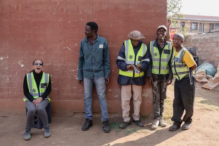 Members of VICDO from left, Minah Funani, Mita Mukwevho, Johannes Magaela, Johannes Moseki and Phillip Masitenyane. Picture: Ihsaan Haffejee/GroundUp Members of VICDO from left, Minah Funani, Mita Mukwevho, Johannes Magaela, Johannes Moseki and Phillip Masitenyane. Picture: Ihsaan Haffejee/GroundUp