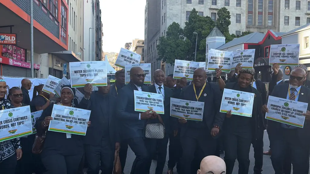 MK Party dons black to protest dark cloud of GNU ahead of Ramaphosa’s ...