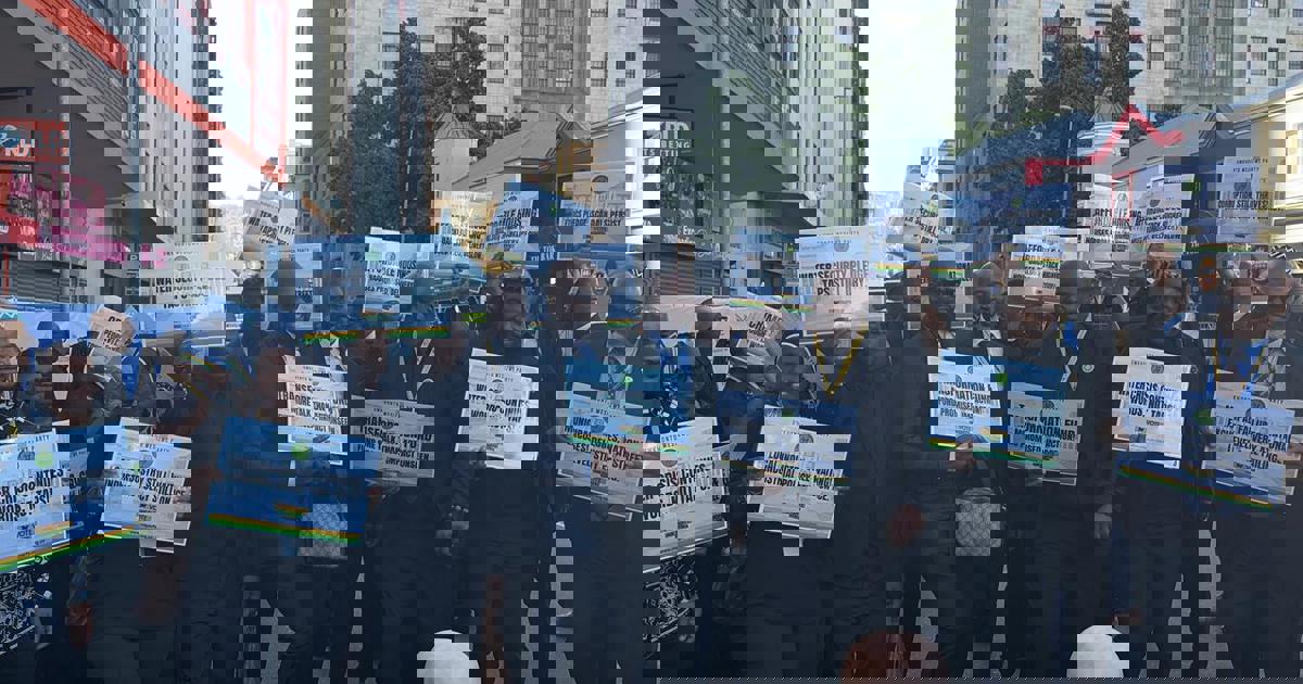 MK Party dons black to protest dark cloud of GNU ahead of Ramaphosa’s ...