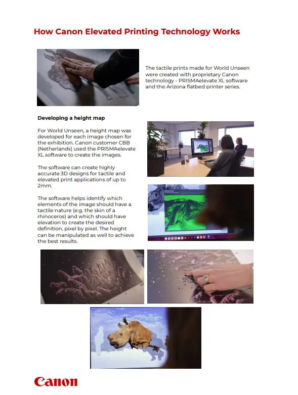 Canon Elevated Printing Technology - Canon webpage Canon Elevated Printing Technology - Canon webpage