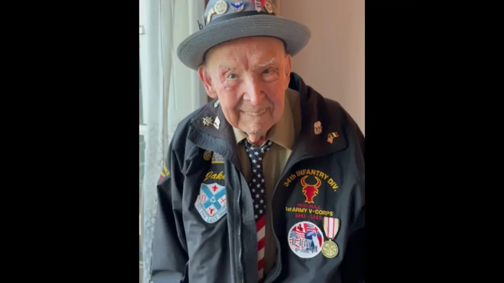 US D-Day veteran and TikTok star Jake Larson dies at 102