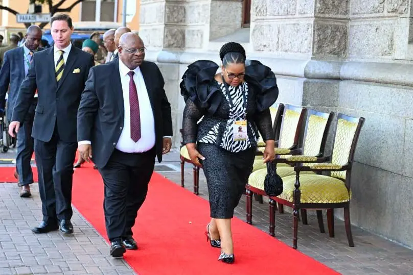 Chief Justice Raymond Zondo (L). Picture: X/ParliamentofRSA Chief Justice Raymond Zondo (L). Picture: X/ParliamentofRSA