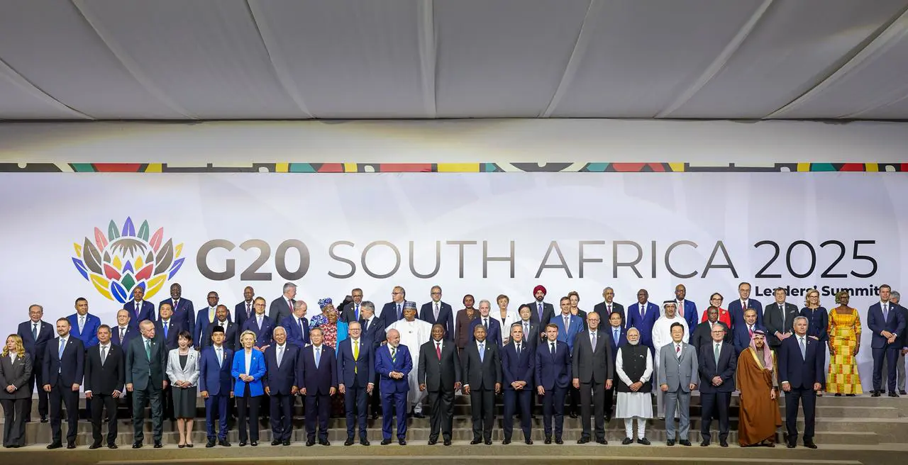 Class photo: G20 leaders pose for a photo on Saturday at the summit being held in South Africa. Photo: GCIS Class photo: G20 leaders pose for a photo on Saturday at the summit being held in South Africa. Photo: GCIS