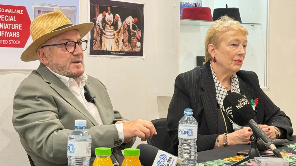 Gaza conflict: George Galloway and Yvonne Ridley rally support in Cape Town