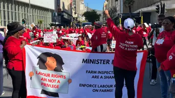 Women farmworkers march to Parliament demanding action on land reform Women farmworkers march to Parliament demanding action on land reform