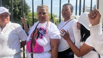 Overcome Heights residents protest gang violence at Parliament Overcome Heights residents protest gang violence at Parliament