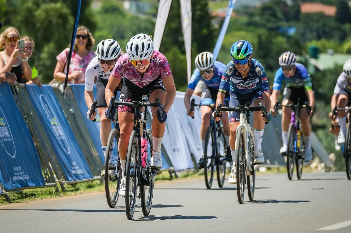 Tyler Jacobs crossing the finish line at the National Road, Time Trial & Para-Cycling Championships at Rosenbusch Estate in Walkerville. Picture: Robin Nevrala Tyler Jacobs crossing the finish line at the National Road, Time Trial & Para-Cycling Championships at Rosenbusch Estate in Walkerville. Picture: Robin Nevrala