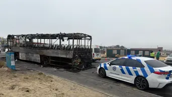 Protesting Emfuleni residents torch bus, resulting in driver's injuries Protesting Emfuleni residents torch bus, resulting in driver's injuries