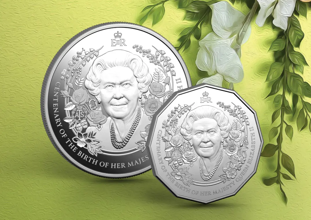 Two Australian commemorative coins featuring Queen Elizabeth II. Facebook/Royal Australian Mint Two Australian commemorative coins featuring Queen Elizabeth II. Facebook/Royal Australian Mint