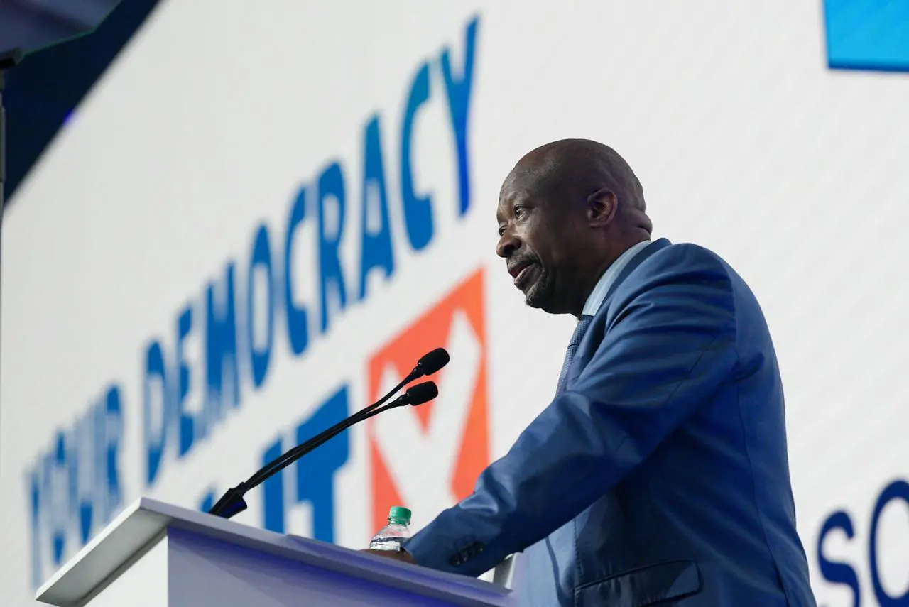 IEC CEO Sy Mamabolo at the national results operations centre ahead of the 2024 election result declaration on 2 June 2024. Picture: Jacques Nelles/Eyewitness News IEC CEO Sy Mamabolo at the national results operations centre ahead of the 2024 election result declaration on 2 June 2024. Picture: Jacques Nelles/Eyewitness News