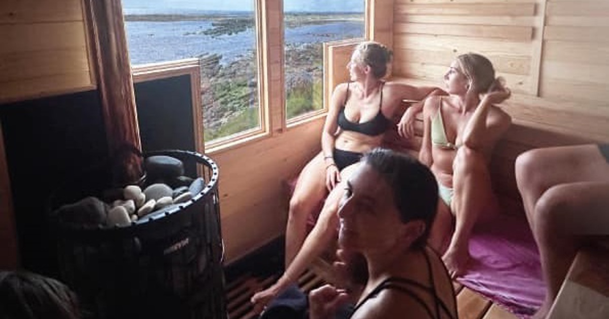 Mobile sauna taking up the temperature at Cape Town beaches