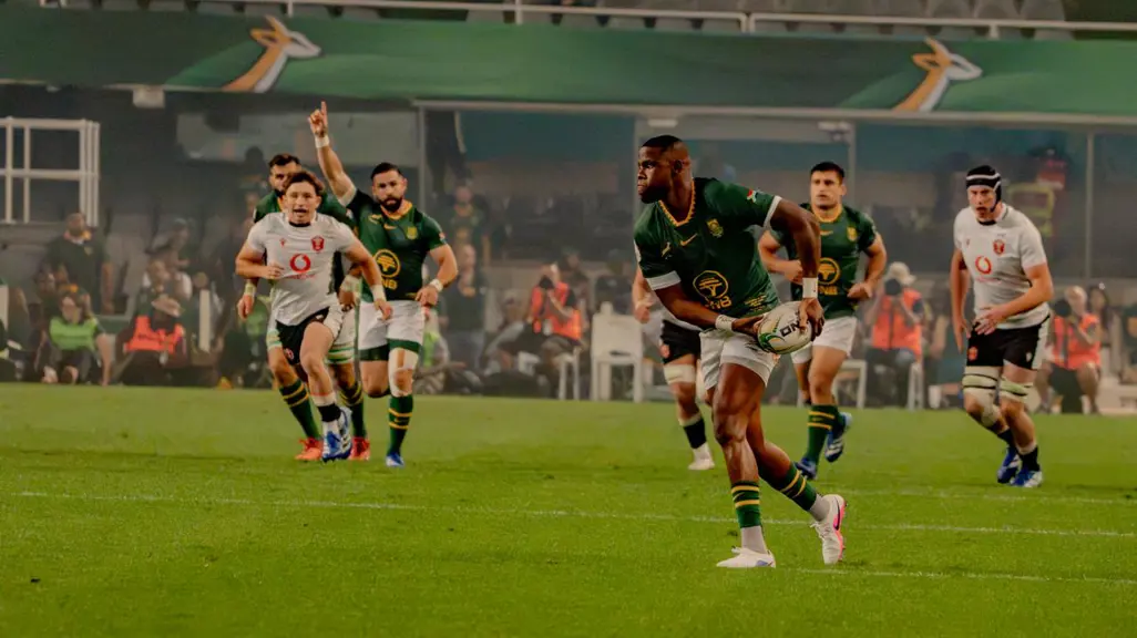 Springboks outplay Wales to win Nations Championship match 43-0