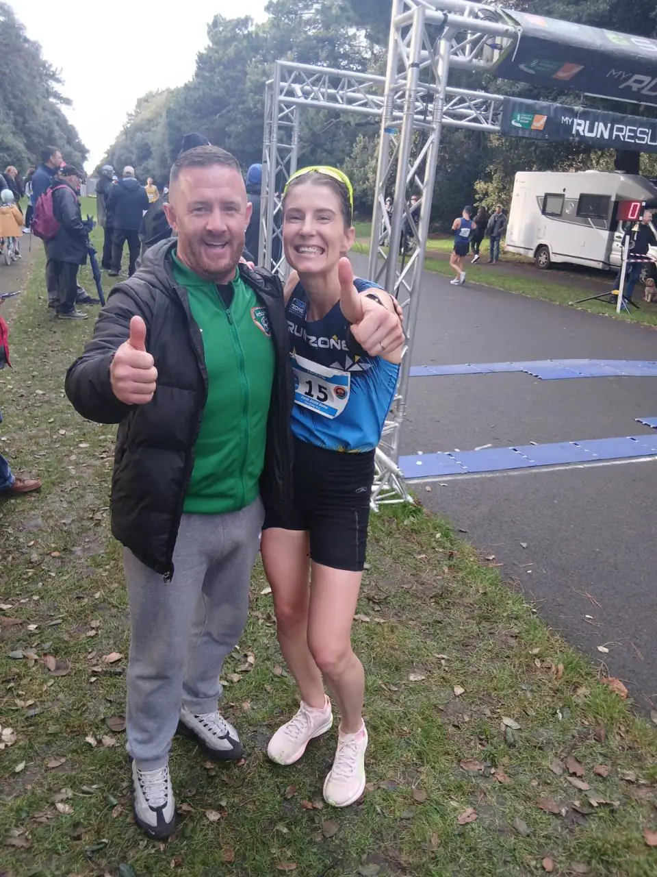 South African race walker Zelda Botha and her coach Patrick Murphy. Picture: Supplied South African race walker Zelda Botha and her coach Patrick Murphy. Picture: Supplied