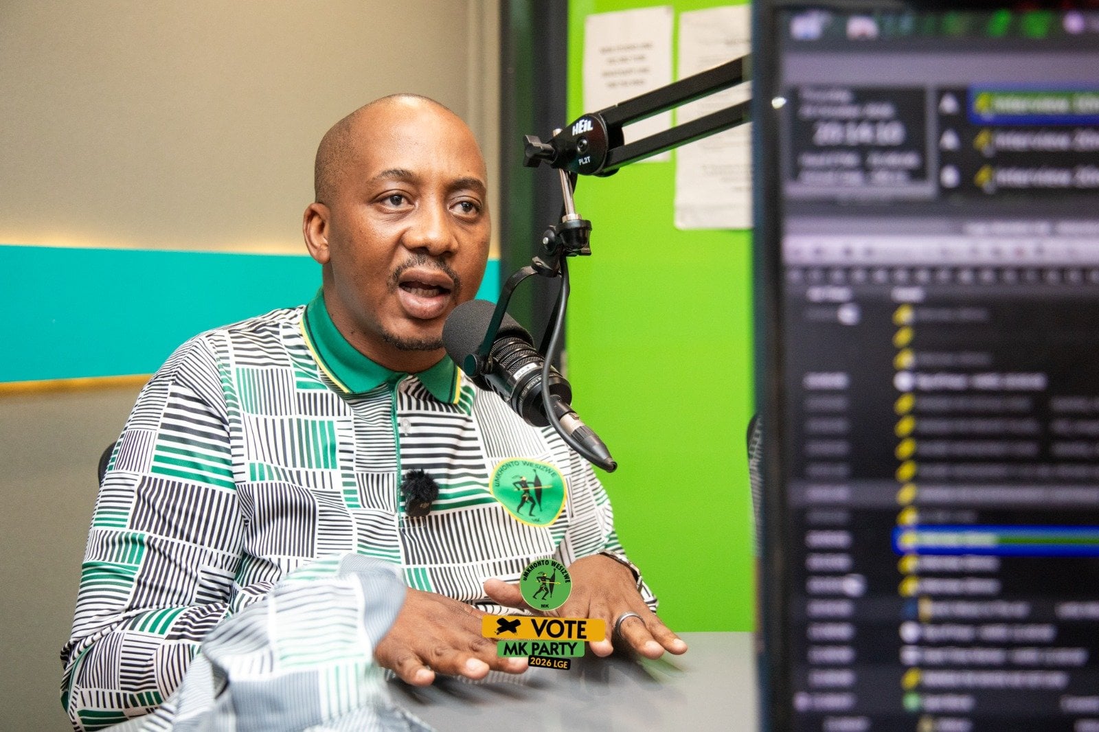 Apostle Mxolisi Phakathi  Umkhonto We Sizwe Party Picture: @MkhontoweSizwe\X