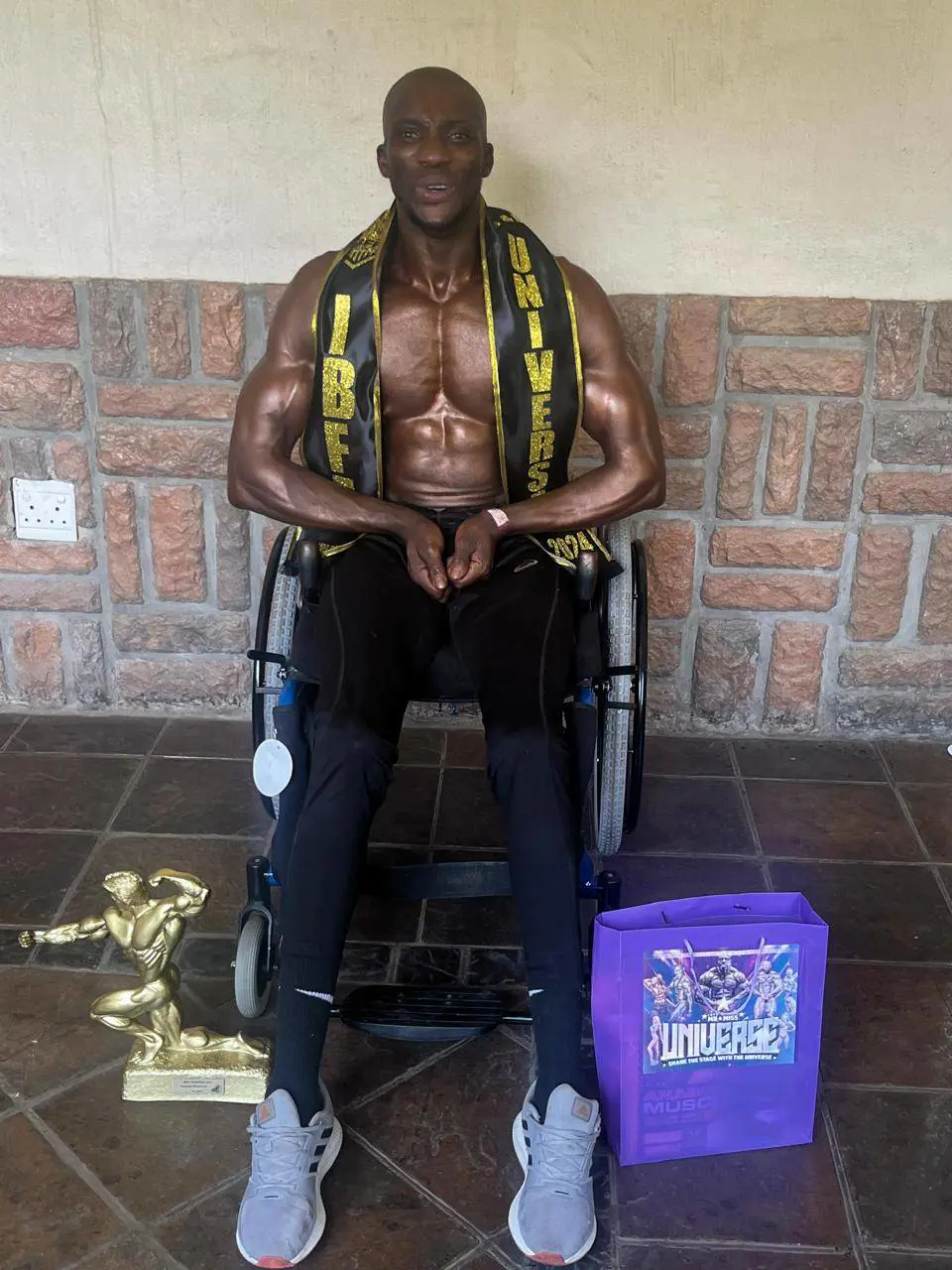South Africa’s pro-wheelchair bodybuilder Macethandile "Max". Picture: Ibff Pro Max/ Facebook. South Africa’s pro-wheelchair bodybuilder Macethandile "Max". Picture: Ibff Pro Max/ Facebook.