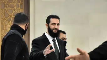 Syria's new leader says all weapons to come under 'state control' Syria's new leader says all weapons to come under 'state control'