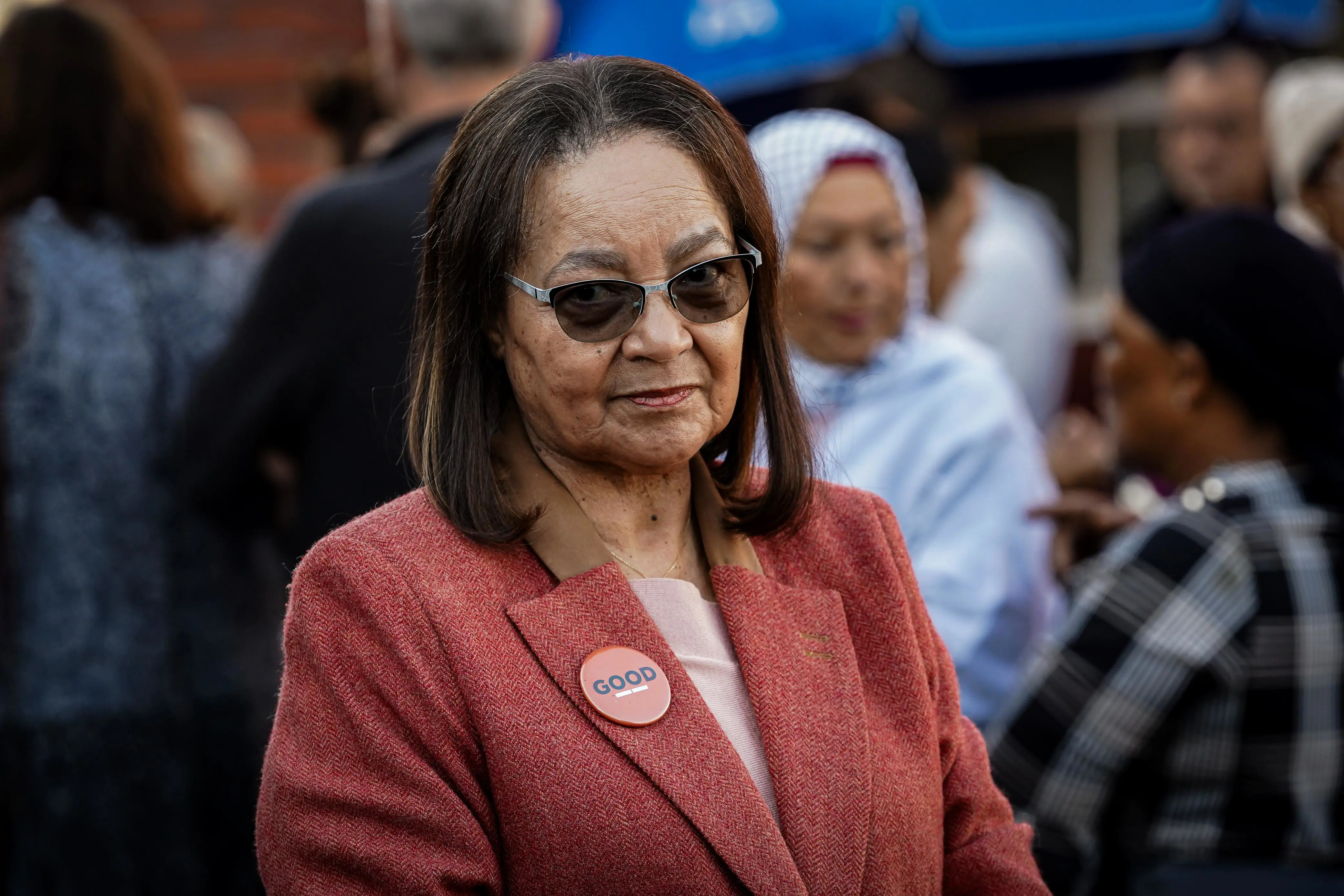 Minister of Tourism and GOOD Party leader Patricia de Lille at Pinelands Blue School on 29 May 2024 to cast her vote. Picture: Skhu Nkomphela/Eyewitness News Minister of Tourism and GOOD Party leader Patricia de Lille at Pinelands Blue School on 29 May 2024 to cast her vote. Picture: Skhu Nkomphela/Eyewitness News