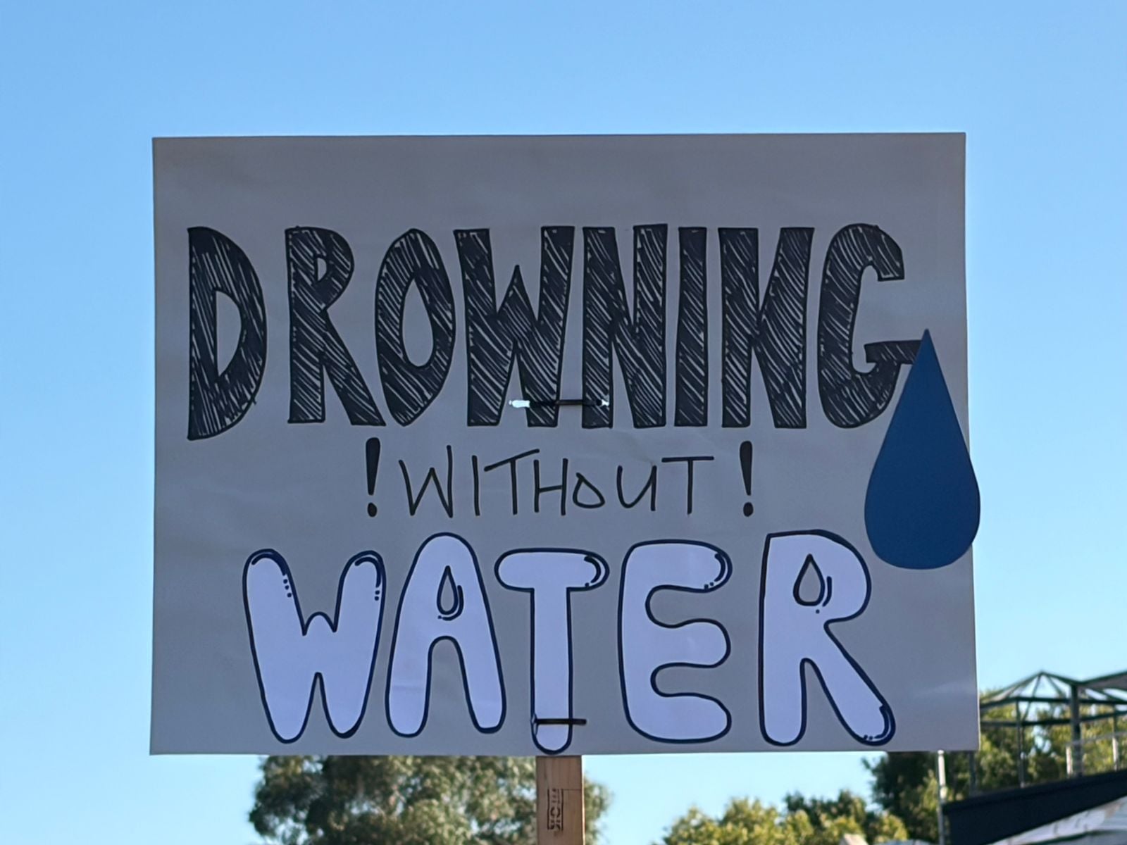 Joburg residents protest in different parts of the city on Wednesday, 11 February 2026, due to prolonged water outages. Picture: Dimakatso Leshoro/EWN