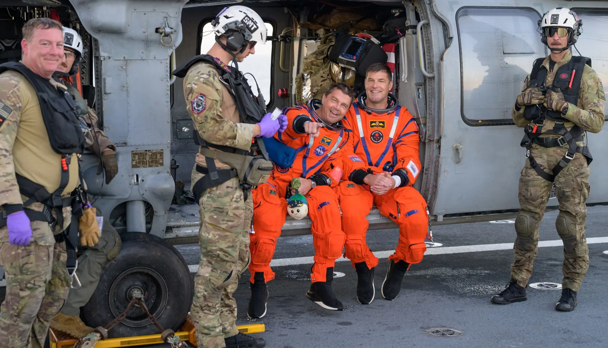 Jubilant astronauts from the Artemis II mission after splashing down in the Pacific Ocean. Image: NASA/Facebook Jubilant astronauts from the Artemis II mission after splashing down in the Pacific Ocean. Image: NASA/Facebook