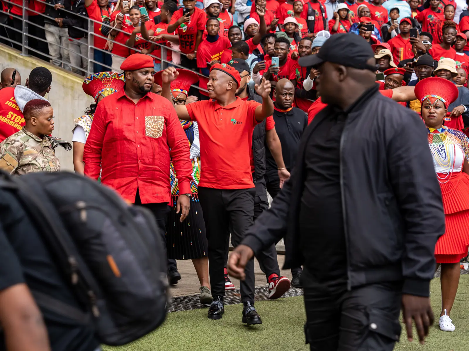 The Economic Freedom Fighters (EFF) manifesto launch at the at the Moses Mabhida Stadium in Durban on Saturday, 10 February 2024. Picture: Xanderleigh Dookey Makhaza/Eyewitness News The Economic Freedom Fighters (EFF) manifesto launch at the at the Moses Mabhida Stadium in Durban on Saturday, 10 February 2024. Picture: Xanderleigh Dookey Makhaza/Eyewitness News